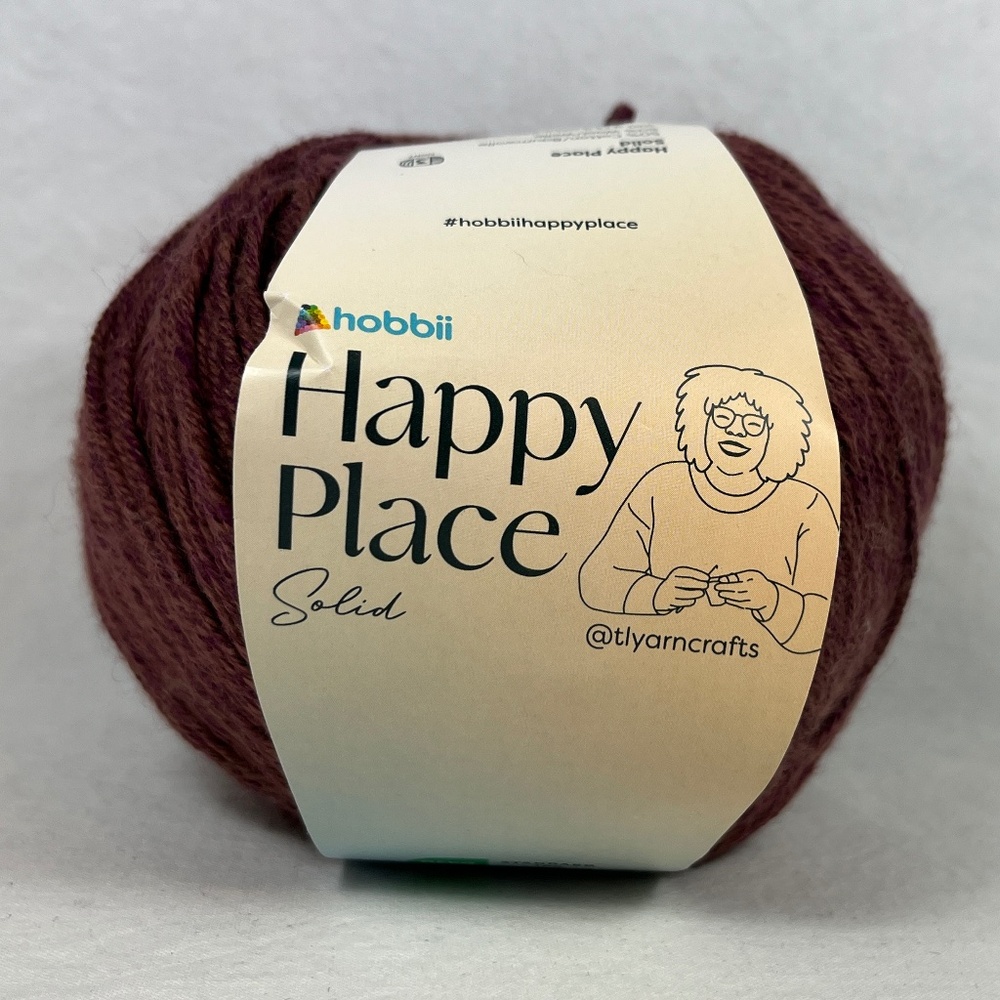 HOBBII Happy Place Solid Yarn #19 Aubergine